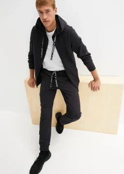 bonprix Sweat zippé à capuche 100% coton|Homme Vêtements De Sport|Sweats