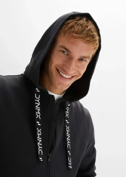 bonprix Sweat zippé à capuche 100% coton|Homme Vêtements De Sport|Sweats