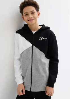 Enfant bonprix Vêtements Enfant|Garçons 9-16 Ans·Pulls & Sweats|Sweat zippé à capuche 100% coton Loose