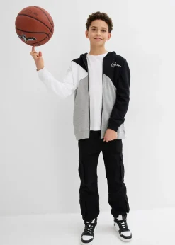 Enfant bonprix Vêtements Enfant|Garçons 9-16 Ans·Pulls & Sweats|Sweat zippé à capuche 100% coton Loose