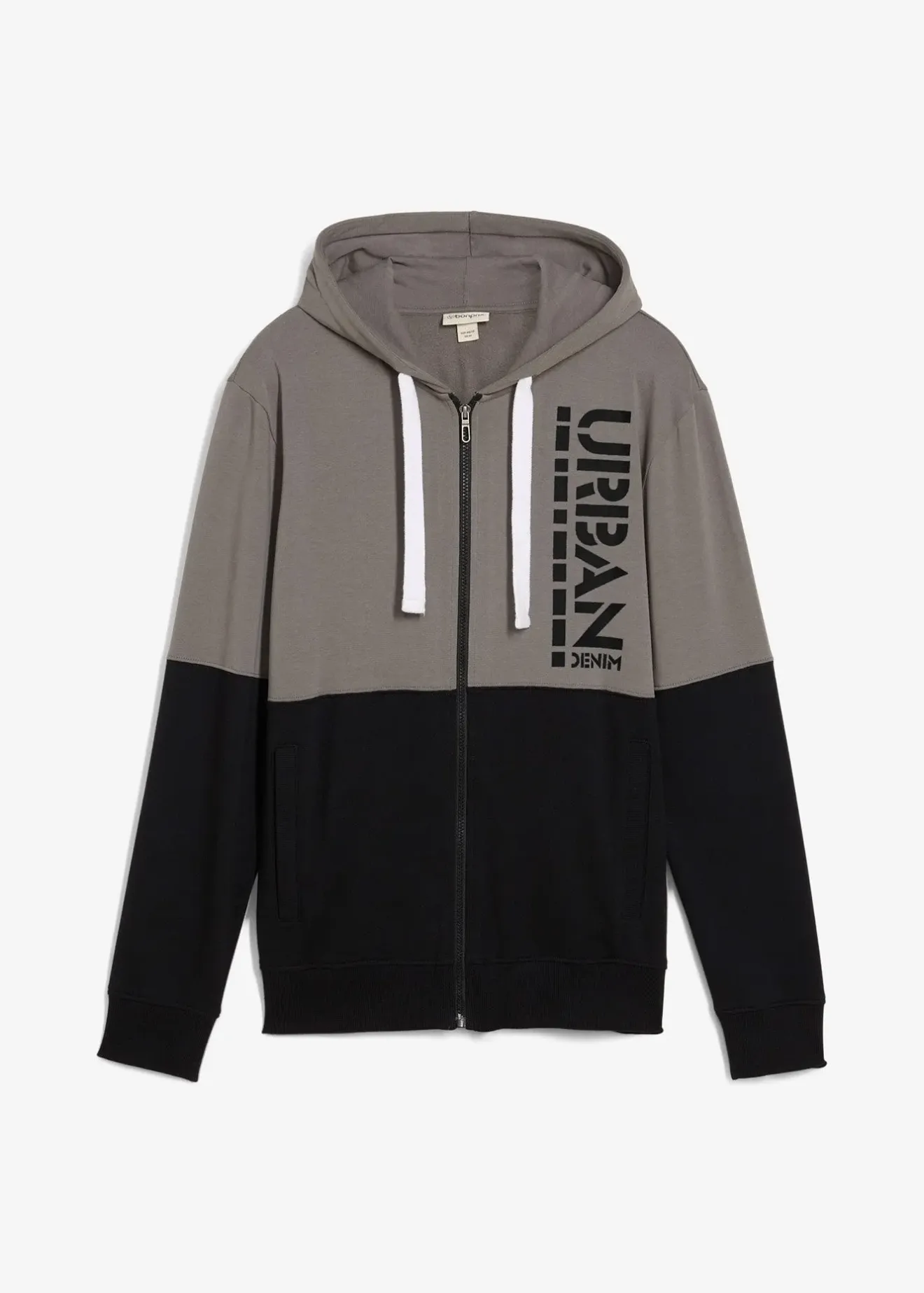 bonprix Sweat zippé à capuche 100% coton|Homme Sweats