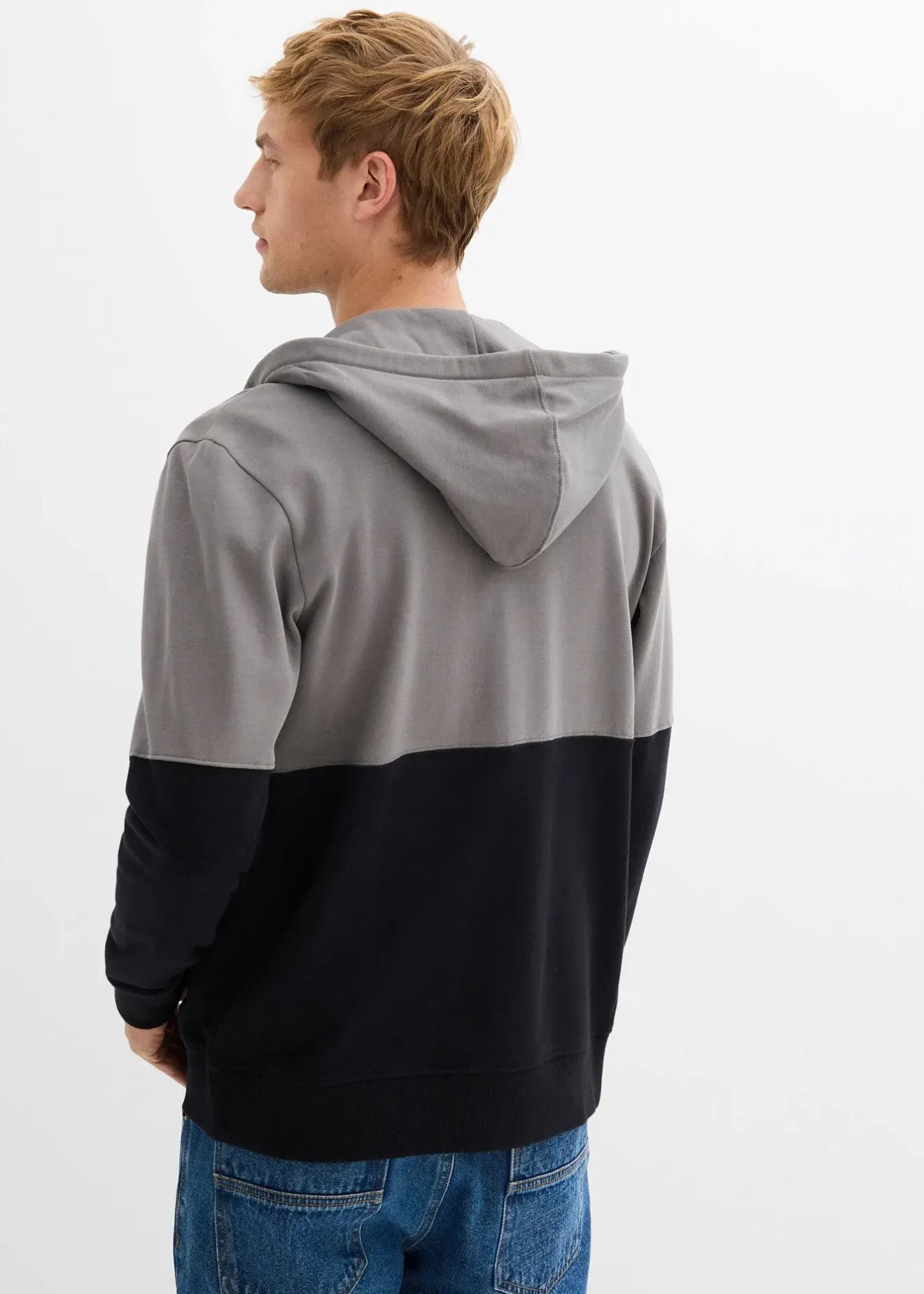 bonprix Sweat zippé à capuche 100% coton|Homme Sweats