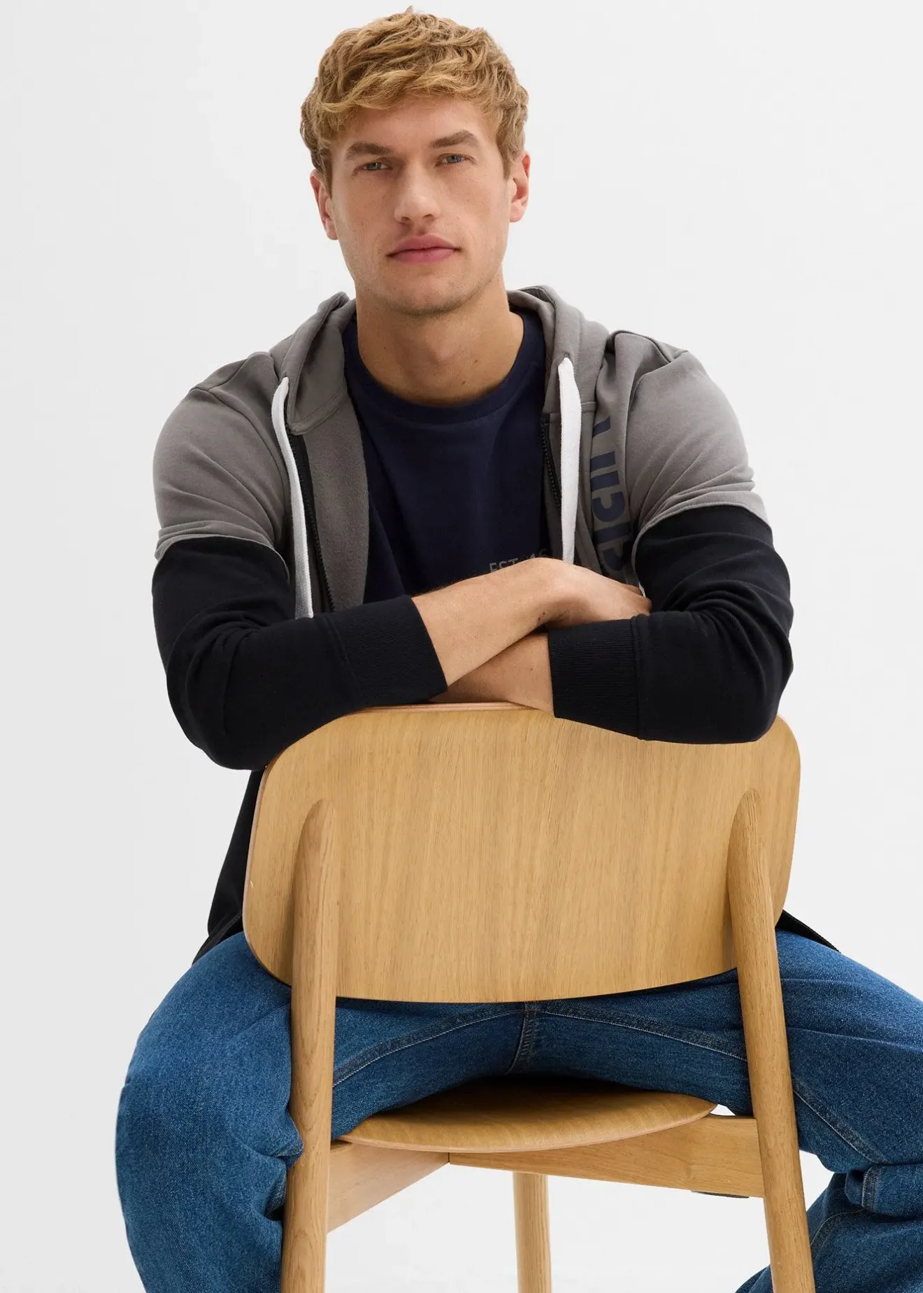 bonprix Sweat zippé à capuche 100% coton|Homme Sweats