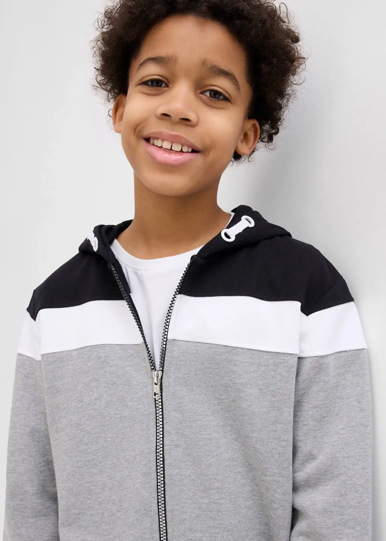 bonprix Sweat zippé à capuche en coton mélangé|Enfant Vêtements Enfant|Garçons 9-16 Ans·Pulls & Sweats