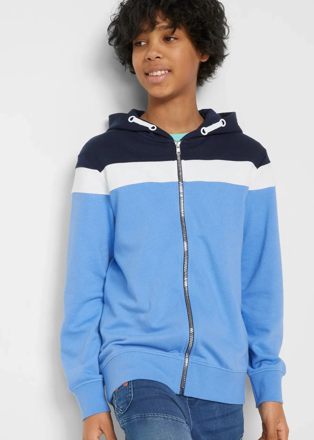 Enfant bonprix Vêtements Enfant|Garçons 9-16 Ans·Pulls & Sweats|Sweat zippé à capuche en coton mélangé