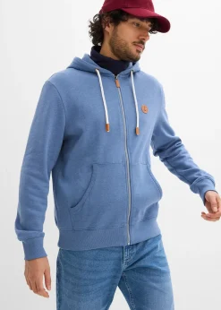 Homme bonprix Vêtements De Sport|Sweats|Sweat zippé à capuche et détails enduits