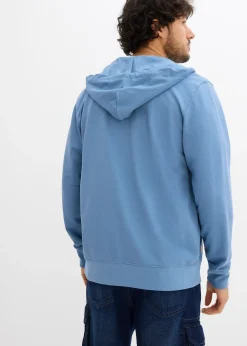 bonprix Sweat zippé à capuche et détails enduits|Homme Sweats