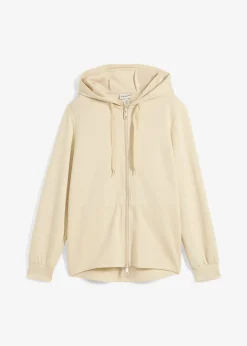 Femme bonprix Sweats|T-Shirts & Tops|Sweat zippé à capuche, extensible