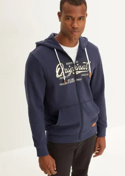 Homme bonprix Sweats|Sweat zippé à capuche, intérieur gratté doux