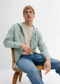 bonprix Sweat zippé à capuche, regular|Homme Vêtements De Sport|Sweats