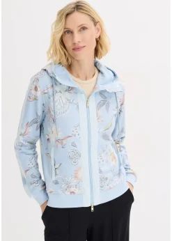 bonprix Sweat zippé à imprimé|Femme Sweats