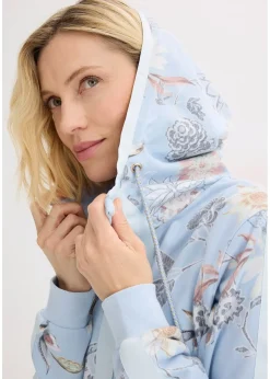 bonprix Sweat zippé à imprimé|Femme Sweats