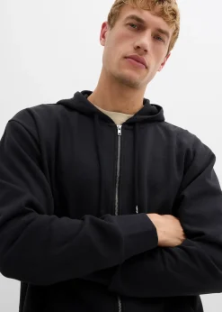 bonprix Sweat zippé ample à capuche|Homme Vêtements De Sport|Sweats