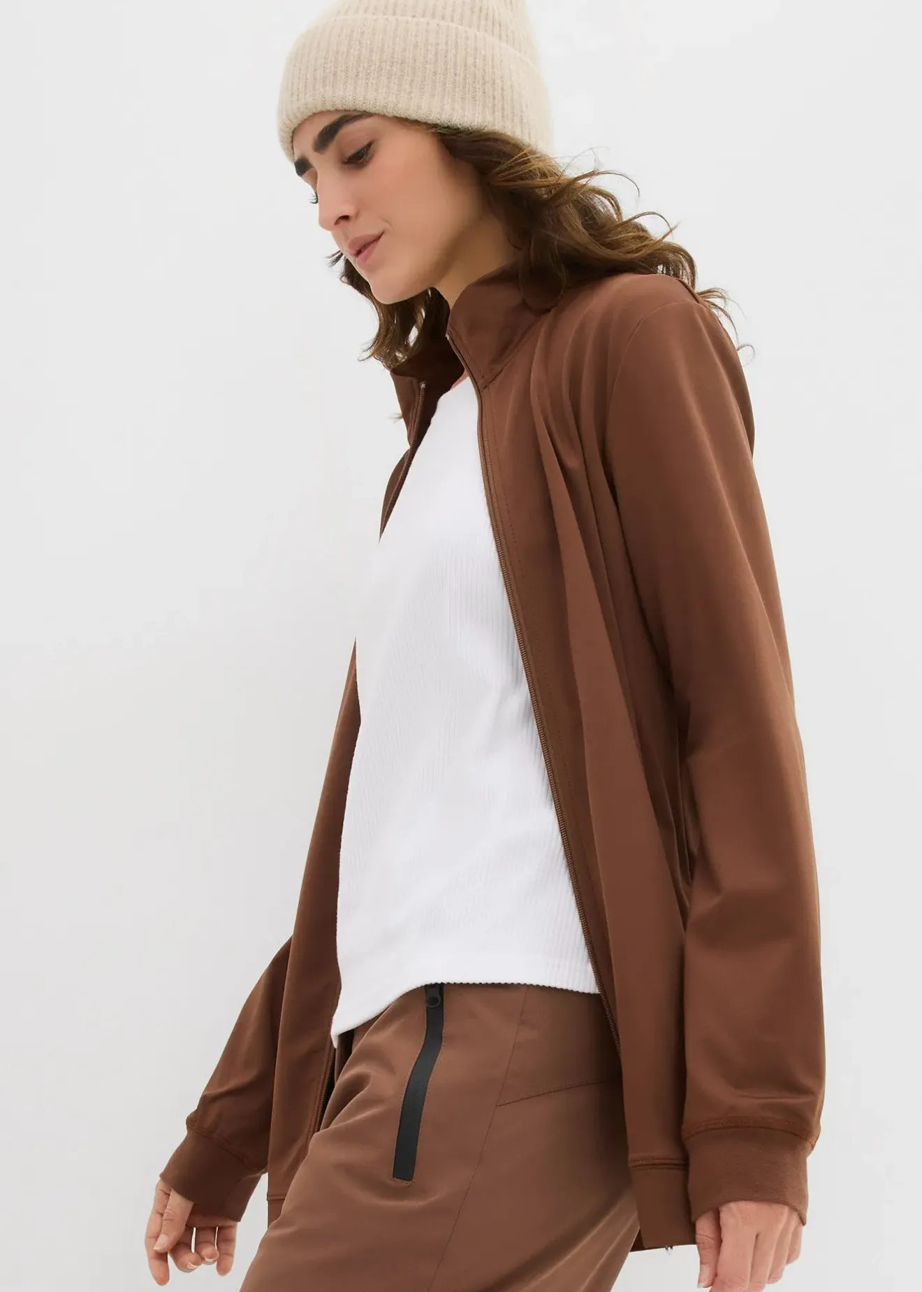 Femme bonprix Vêtements Thermiques|Basiques|Sweat zippé chaud