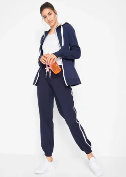 Femme bonprix Sweats|Sweat zippé en coton extensible