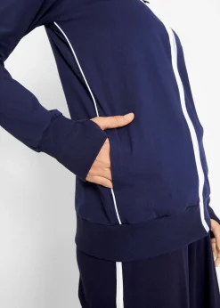 Femme bonprix Sweats|Sweat zippé en coton extensible