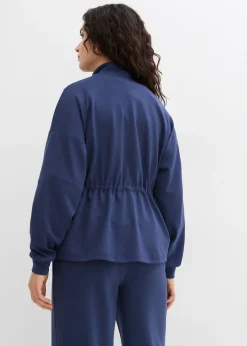 Femme bonprix Sweats|T-Shirts & Tops|Sweat zippé en matière néoprène douce