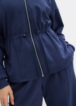 Femme bonprix Sweats|T-Shirts & Tops|Sweat zippé en matière néoprène douce