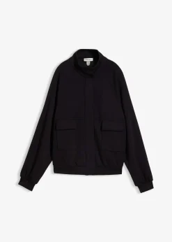 bonprix Sweat zippé en matière néoprène|Femme Sweats