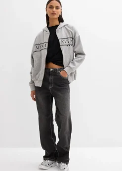 bonprix Sweat zippé large à capuche|Femme Sweats