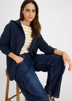 bonprix Sweat zippé long|Femme Sweats|Basiques