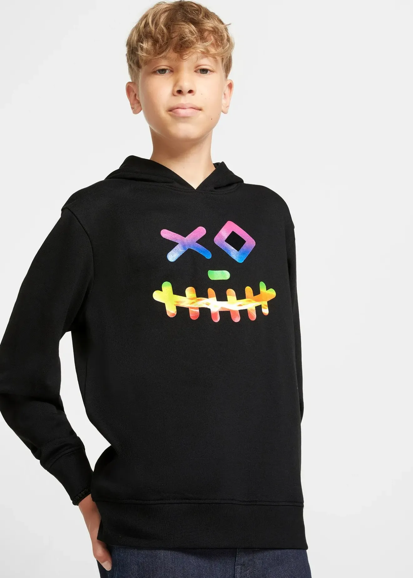 bonprix Sweat-shirt à capuche en coton mélangé doux|Enfant Vêtements Enfant|Garçons 9-16 Ans·Pulls & Sweats