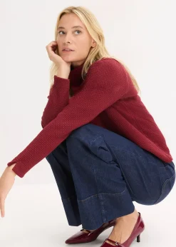 Femme bonprix Sweats|Sweat-shirt à col montant