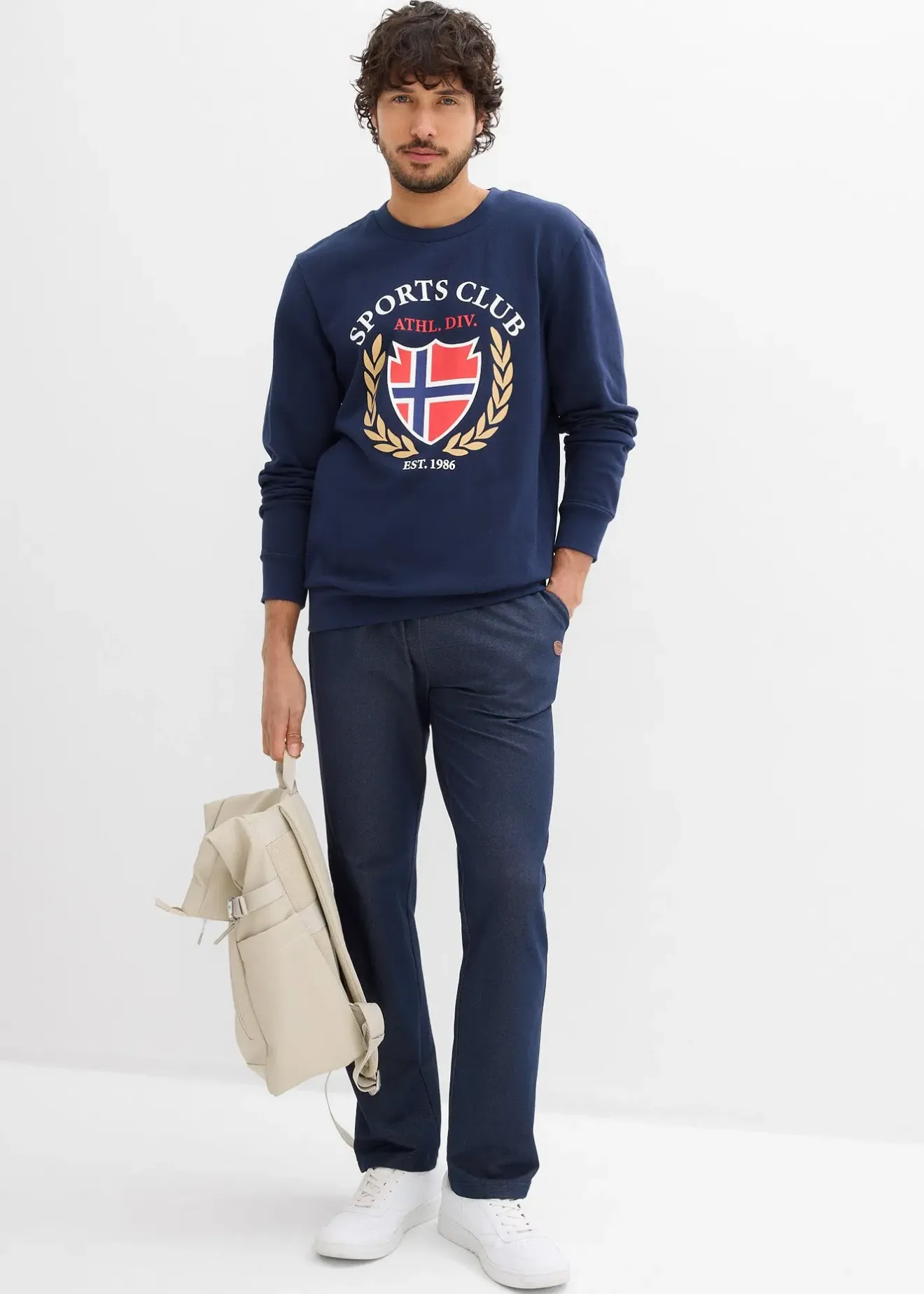 bonprix Sweat-shirt 100% coton|Homme Sweats