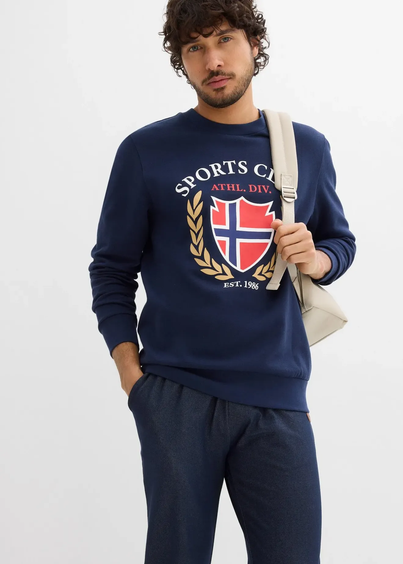 bonprix Sweat-shirt 100% coton|Homme Sweats