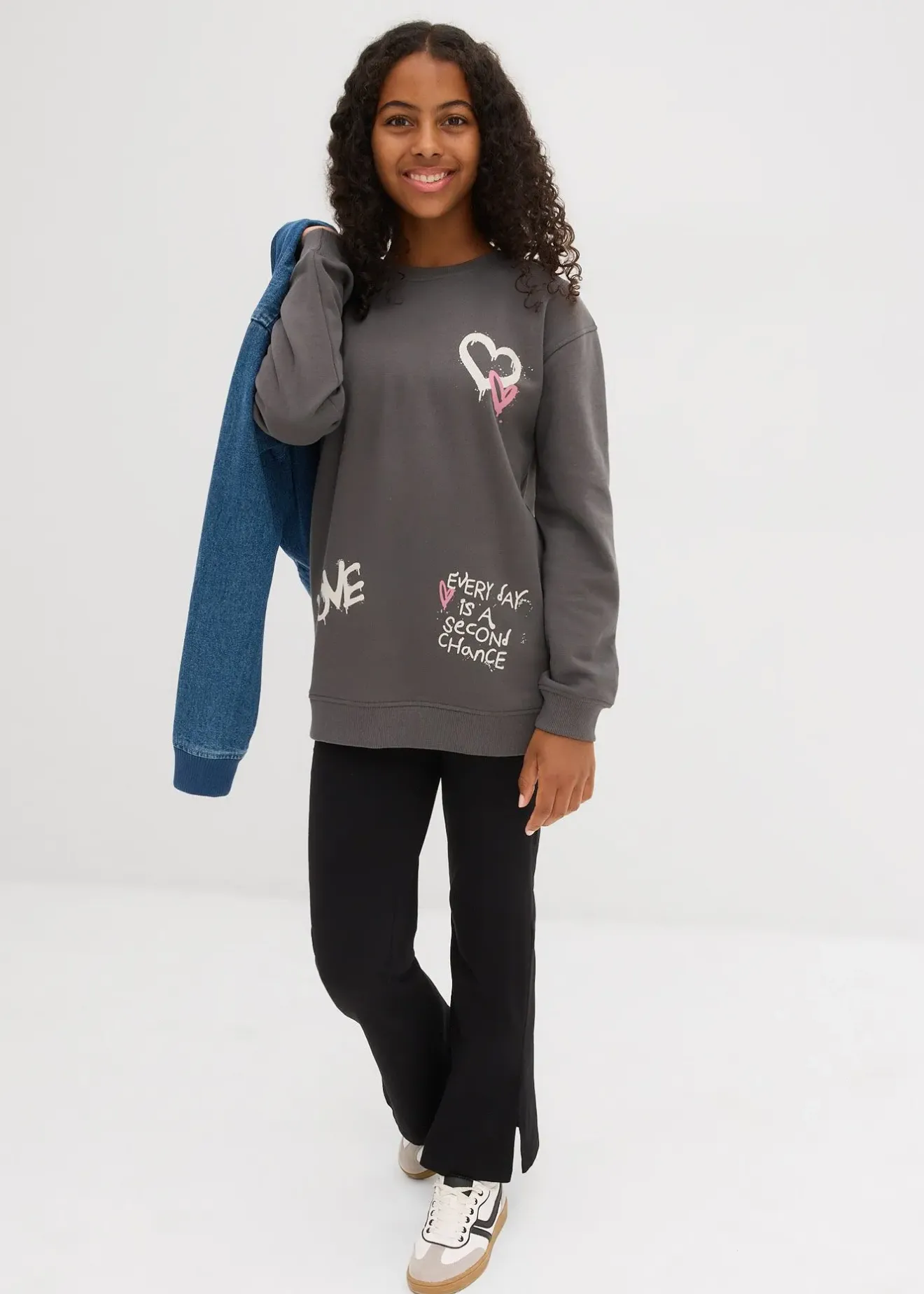 bonprix Sweat-shirt 100% coton|Enfant Vêtements Enfant|Filles 9-16 Ans·Pulls & Sweats