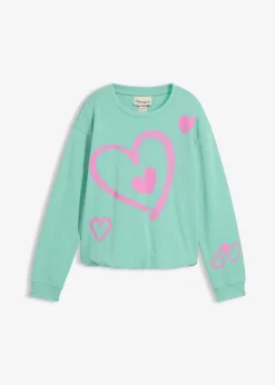 bonprix Sweat-shirt 100% coton à base ballon|Enfant Vêtements Enfant|Filles 9-16 Ans·Pulls & Sweats