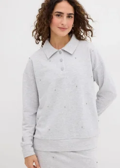 Femme bonprix Sweats|Sweat-shirt à rivets