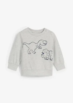Enfant bonprix Vêtements Enfant|T-Shirts & Pulls|Sweat-shirt bébé en coton doux, imprimé dinosaure