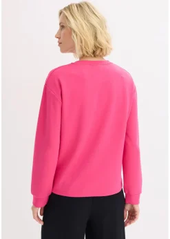 bonprix Sweat-shirt en néoprène avec application|Femme Sweats