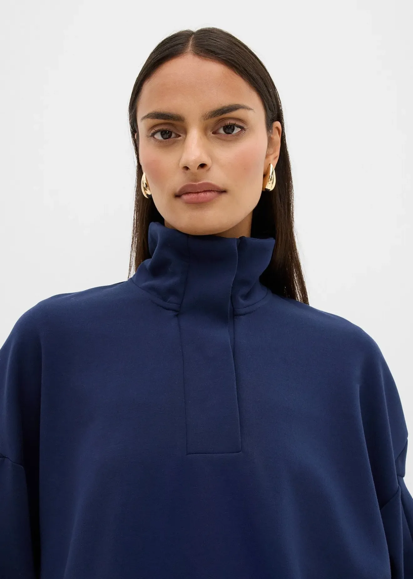 Femme bonprix Sweats|Sweat-shirt oversize en néoprène