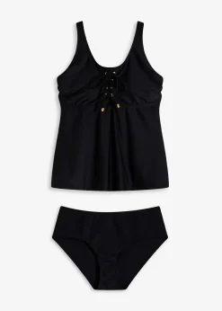 Femme bonprix Tankinis|Tankini avec laçage (ens. 2 pces)
