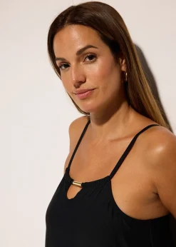 Femme bonprix Tankinis|Tankini (ens. 2 pces) avec découpe poitrine