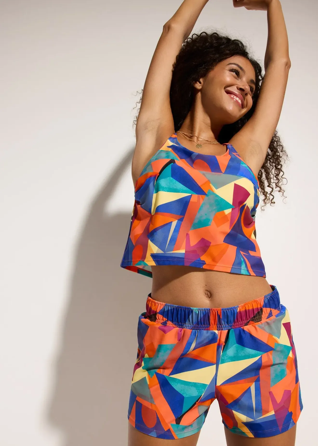 Femme bonprix Tankinis|Tankini (ens. 2 pces) avec short