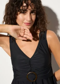 Femme bonprix Tankinis|Tankini long (ens. 2 pces) à larges bretelles