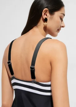 bonprix Tankini long (ens. 2 pces) avec bas de maillot taille haute|Femme Maillots De Bain Couvrants|Tankinis