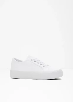 Femme bonprix Sneakers|Tennis en toile à plateforme