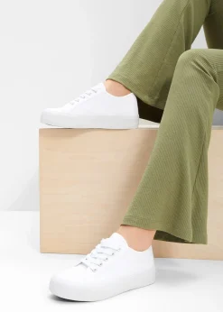 Femme bonprix Sneakers|Tennis en toile à plateforme