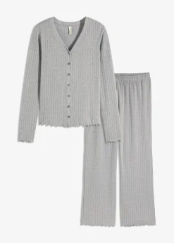 Femme bonprix Homewear|Lingerie Nuit|Tenue d’intérieur en jersey pointelle