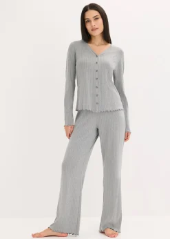 Femme bonprix Homewear|Lingerie Nuit|Tenue d’intérieur en jersey pointelle