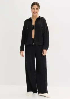 bonprix Tenue d’intérieur en matière néoprène avec veste raccourcie|Femme Homewear|Lingerie Nuit