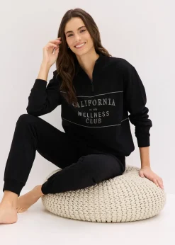 Femme bonprix Homewear|Lingerie Nuit|Tenue d’intérieur en sweat 100% coton