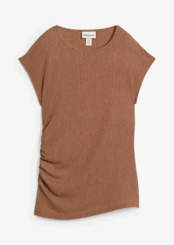 Femme bonprix T-Shirts & Tops|Top à base asymétrique en crêpe léger