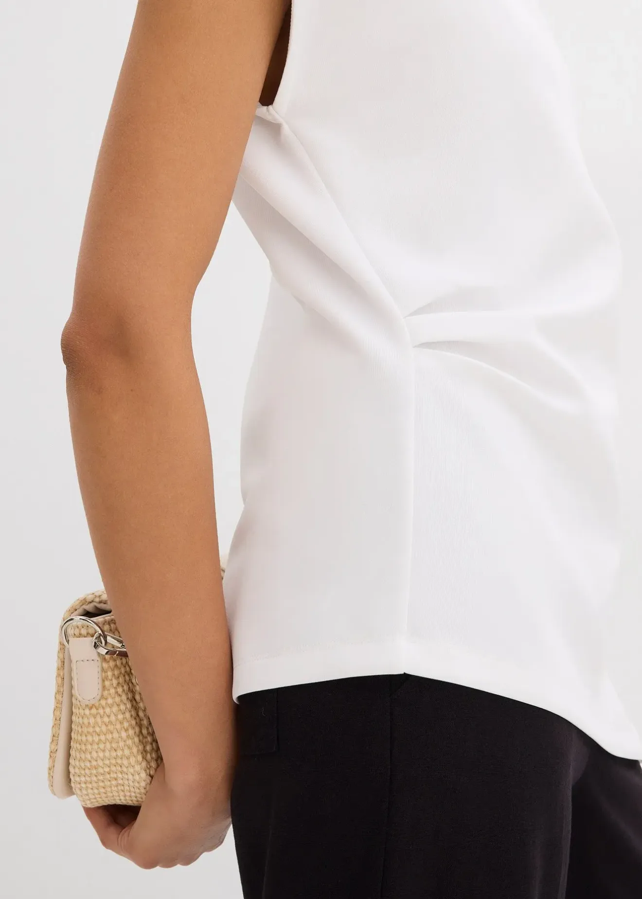 Femme bonprix T-Shirts & Tops|Top à base asymétrique en matière néoprène confortable