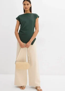 bonprix Top à base asymétrique en matière néoprène confortable|Femme T-Shirts & Tops