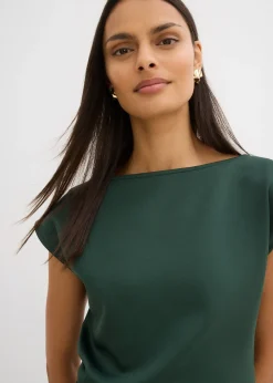 bonprix Top à base asymétrique en matière néoprène confortable|Femme T-Shirts & Tops